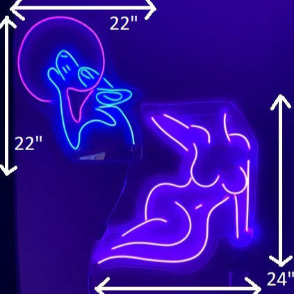 Eclipse Desire — Femme & Wolf Neon Light Pair