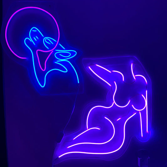Eclipse Desire — Femme & Wolf Neon Light Pair